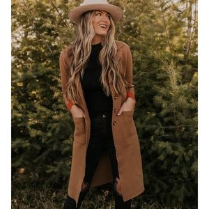 Roolee brand NewEngland Longline Cardigan Coat